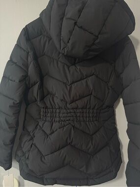 Calvin Klein Black Hooded Quilted Puffer Jacket